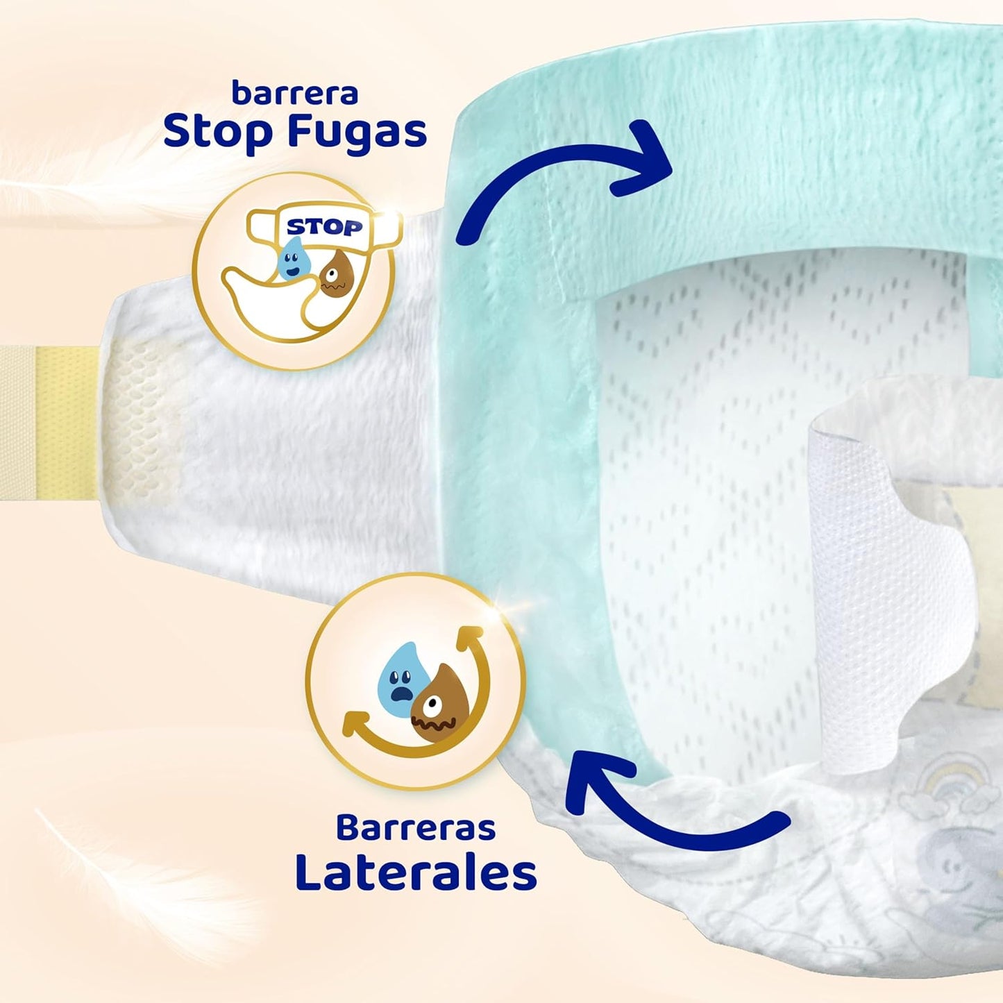 Dodot Pañales Bebé Sensitive, Talla 1 (2-5 kg), 224 Pañales + Regalo de 40 Toallitas Aqua Pure 99% Agua, Hasta 12 h De Protección Antifugas y Cuidado de la Piel, Pack Mensual