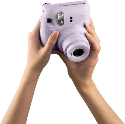 Instax Mini 12 - Cámara instantánea, con autoexposición y lente selfi incluida, Morado (Lilac Purple)
