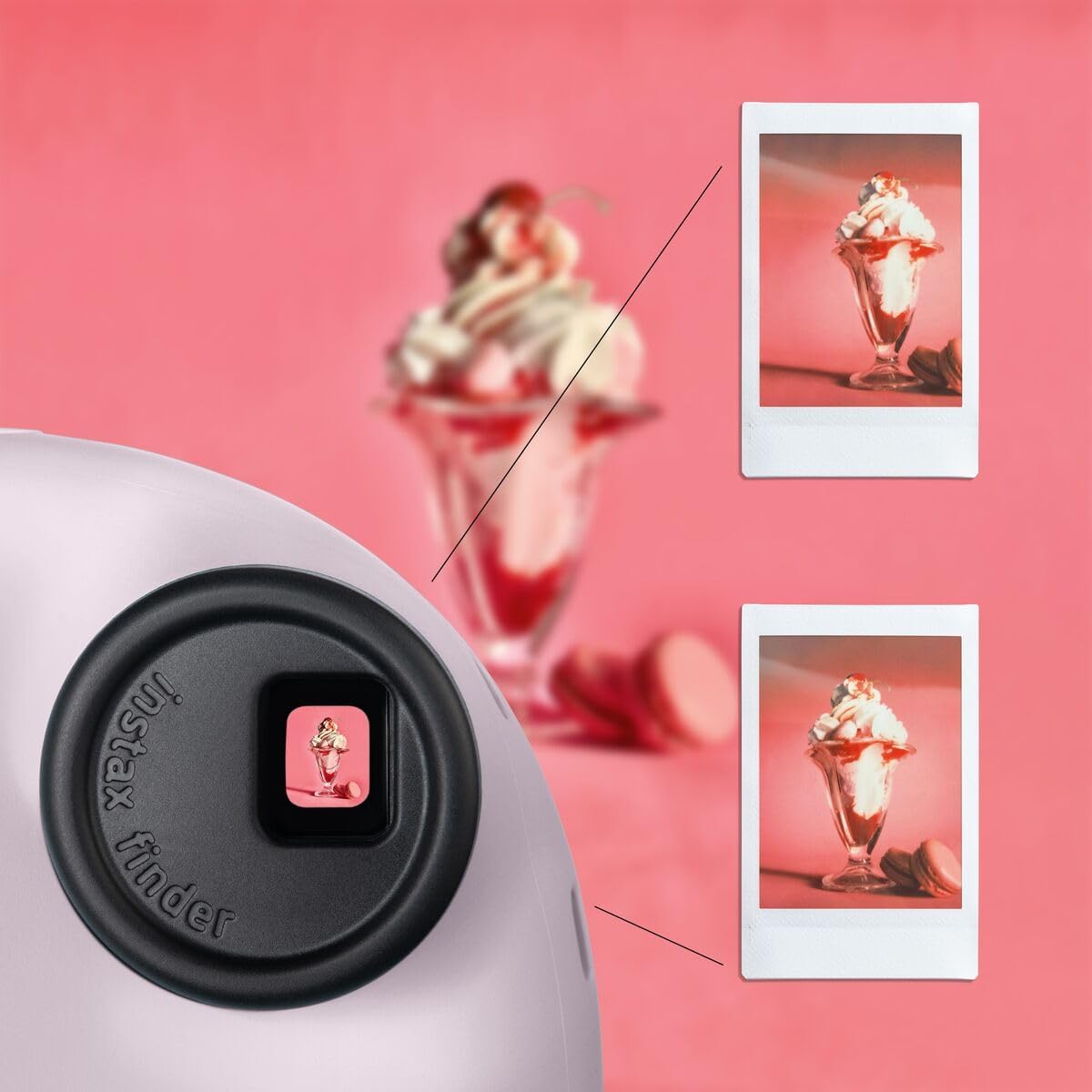 Instax Mini 12 - Cámara instantánea, con autoexposición y lente selfi incluida, Morado (Lilac Purple)