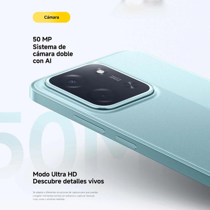 XIAOMI POCO C85 - Smartphone de 8+256GB, Cámara Dual de 50MP con AI, Pantalla inmersiva de 6,9”, Potente procesador Octa-Core, Carga rápida de 33W, 6000mAh, Cargador no Incluido, Negro (Versión ES)