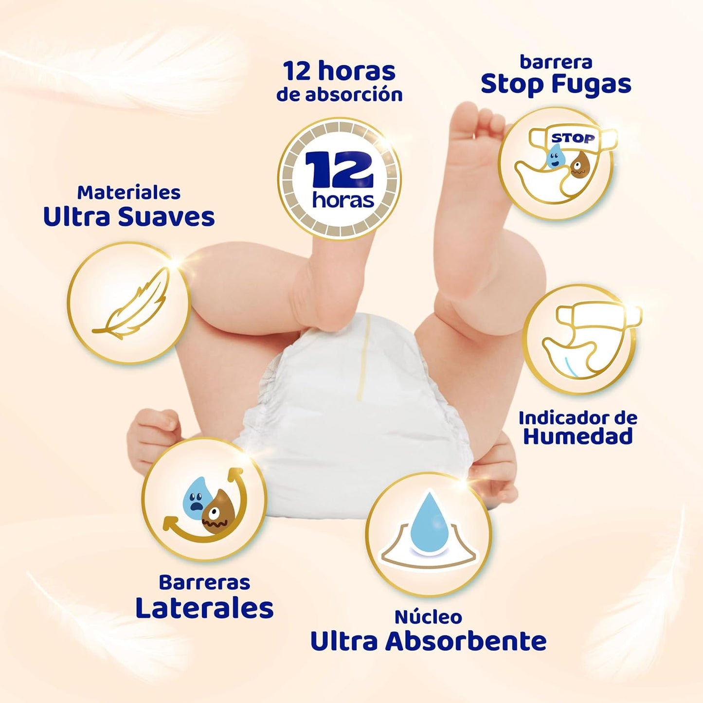 Dodot Pañales Bebé Sensitive, Talla 5 (11-16 kg), 168 Pañales + 4 Pants de Regalo, Hasta 12 h De Protección Antifugas y Cuidado de la Piel, Pack Mensual