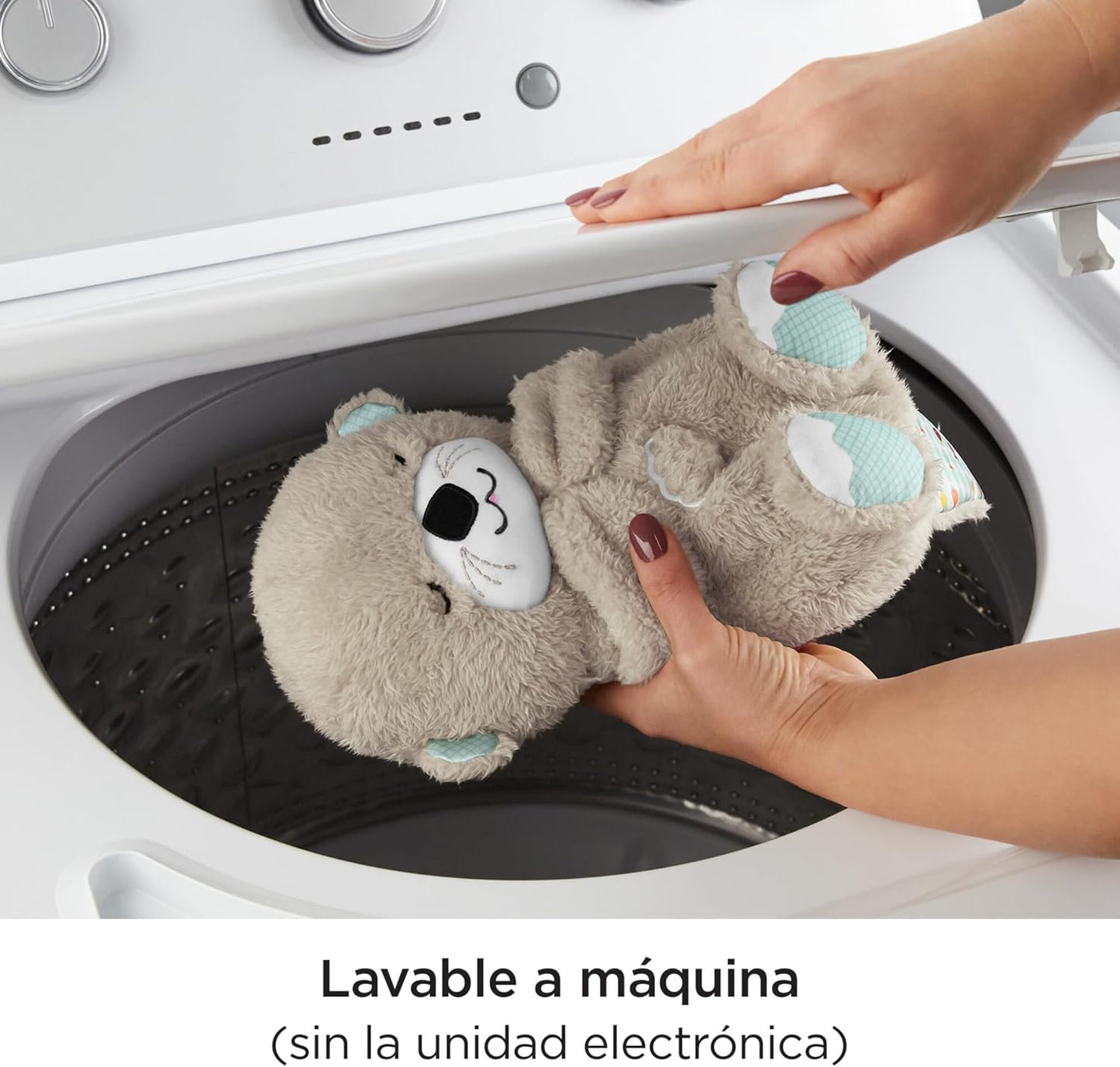 Fisher-Price Nutria Hora de Dormir - Peluche Musical - Con Movimiento, Sonidos y Luces Relajantes - Regalo para Bebés de 0+ Meses (FXC66)