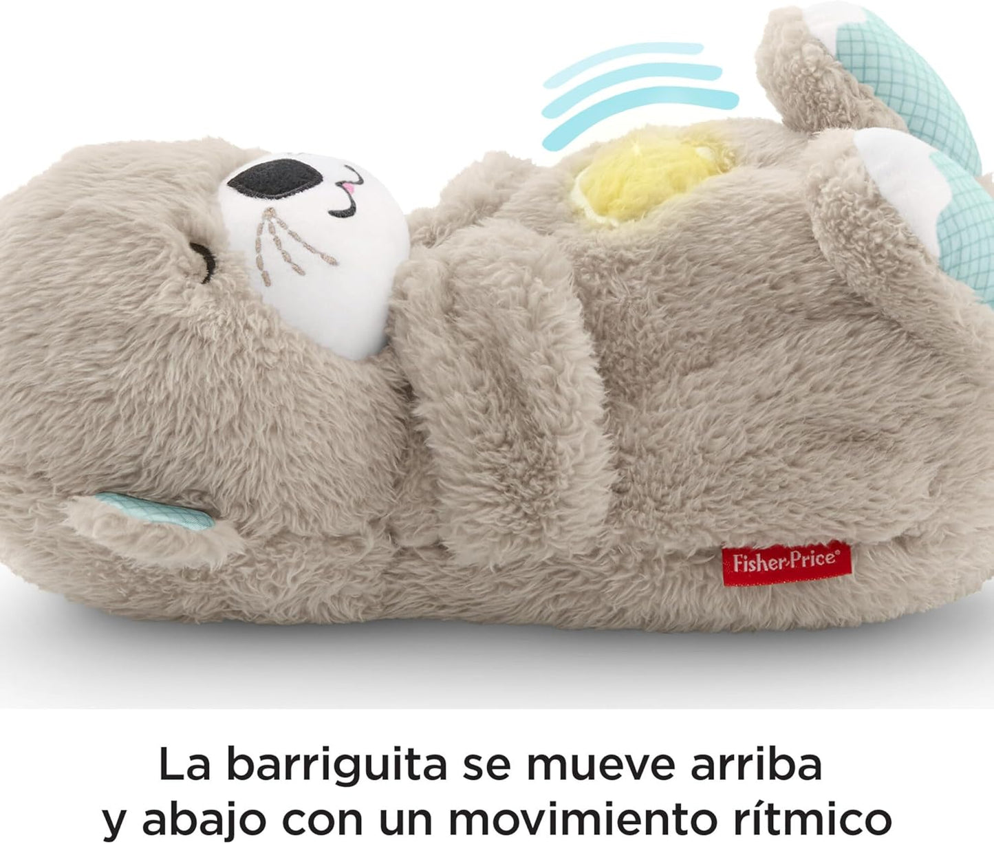 Fisher-Price Nutria Hora de Dormir - Peluche Musical - Con Movimiento, Sonidos y Luces Relajantes - Regalo para Bebés de 0+ Meses (FXC66)