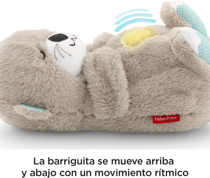 Fisher-Price Nutria Hora de Dormir - Peluche Musical - Con Movimiento, Sonidos y Luces Relajantes - Regalo para Bebés de 0+ Meses (FXC66)