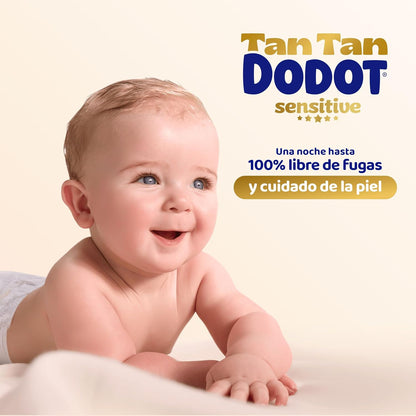 Dodot Pañales Bebé Sensitive, Talla 5 (11-16 kg), 168 Pañales + 4 Pants de Regalo, Hasta 12 h De Protección Antifugas y Cuidado de la Piel, Pack Mensual