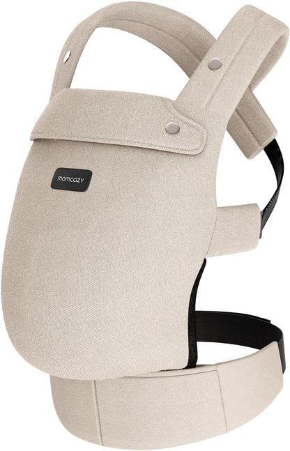 Momcozy Mochila Portabebés Ergonómica, Cómoda y Ligera | para Bebés 3–24 Meses, Fácil de Poner, Soporte Lumbar Mejorado, Manos Libres
