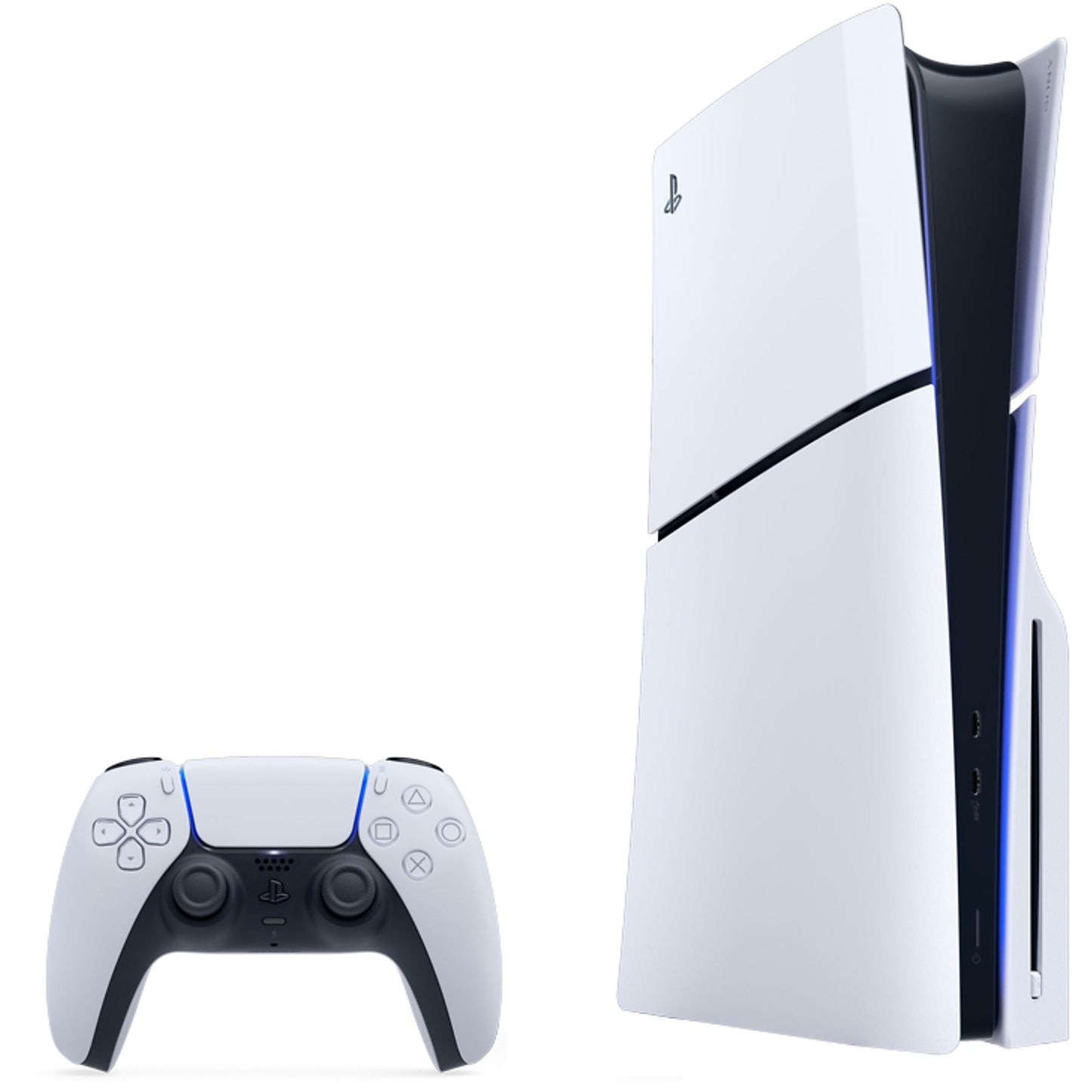 Consola - Sony PS5 Slim Standard, 1 TB SSD, 4K, 1 mando, Chasis E, Blanco
