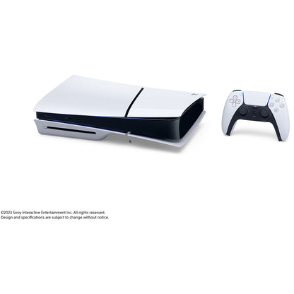 Consola - Sony PS5 Slim Standard, 1 TB SSD, 4K, 1 mando, Chasis E, Blanco