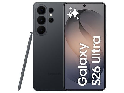 Samsung Galaxy S26 Ultra, Negro, 512 GB, 12 GB RAM, 6.9" QHD+, Qualcomm Snapdragon 8 Elite Gen 5, 5000 mAh, Android 16
